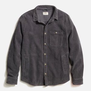 Marine Layer Men's Charcoal Corduroy Shirt Jacket
